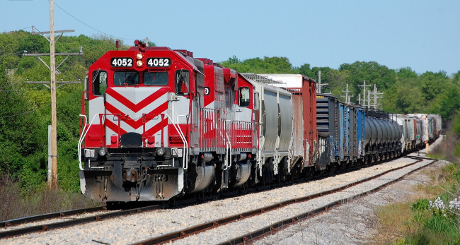 Обои картинки фото техника, поезда, локомотив, рельсы, дорога, железная, состав