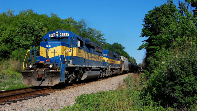 Обои картинки фото техника, поезда, рельсы, локомотив, железная, дорога, состав