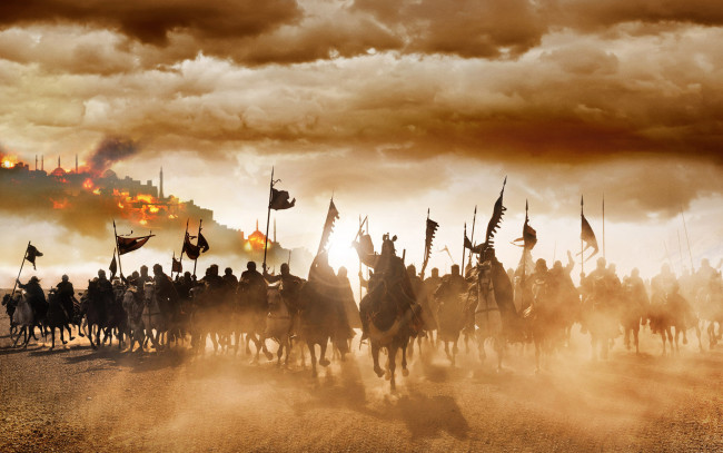 Обои картинки фото лекарь ученик авиценны, кино фильмы, the physician, лекарь, ученик, авиценны, огонь, пустыня, конница, солдаты, город, the, physician