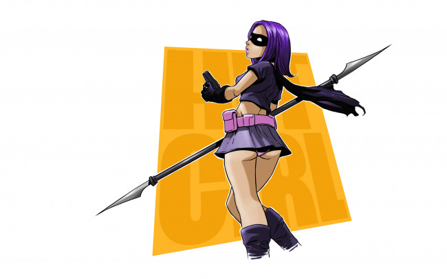 Обои картинки фото пипец, рисованные, комиксы, mindy, macready, kick-ass, hit-girl