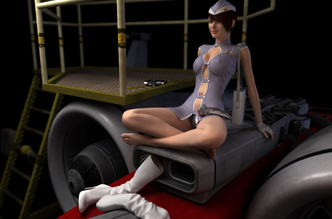 Обои картинки фото 3д графика, people , люди, девушка, сапожки