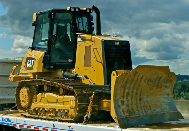 Обои картинки фото caterpillar d6m, техника, бульдозеры, мощь, ковш, бульдозер