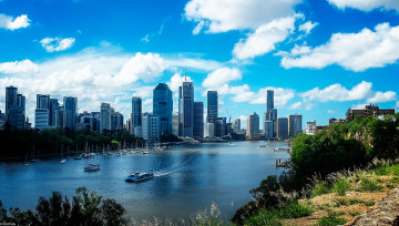 Картинка города -+панорамы небо город здания