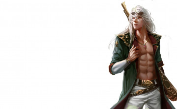 Картинка фэнтези люди парень арт фон торс