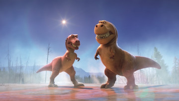 Картинка мультфильмы the+good+dinosaur динозавры