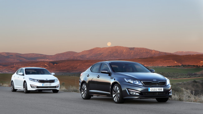 Обои картинки фото автомобили, kia, tf, optima