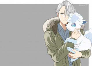 Картинка аниме yuri+on+ice виктор никифоров