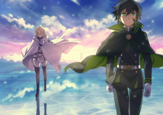 Картинка аниме owari+no+seraph микаэла юичиро