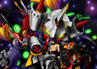 Картинка аниме tengen+toppa+gurren-lagann simon