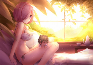 Картинка аниме fate stay+night matthew kyrielite fujimaru ritsuka