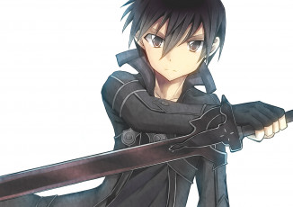 Картинка аниме sword+art+online девушка взгляд фон