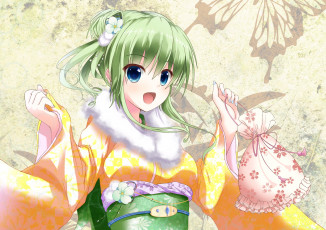 Картинка аниме touhou девушка взгляд фон