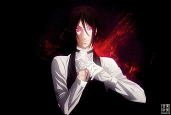 Картинка аниме kuroshitsuji sebastian michaelis