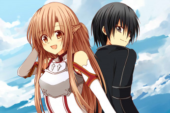 Картинка аниме sword+art+online фон взгляд девушки