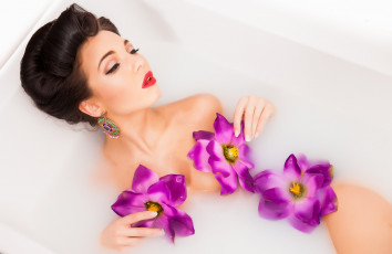 Картинка девушки -unsort+ брюнетки +шатенки лицо взгляд