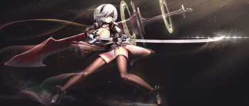 Картинка видео+игры nier +automata automata