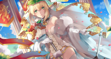 Картинка аниме fate stay+night saber bride