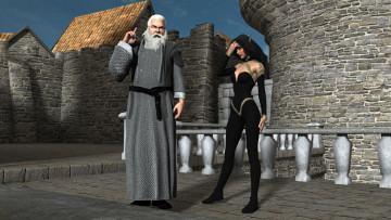 Картинка 3д+графика фантазия+ fantasy грудь фон взгляд эльфийка