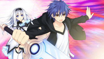 Картинка аниме date+a+live фон взгляд девушка