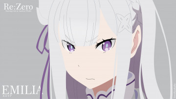 Картинка аниме re +zero+kara+hajimeru+isekai+seikatsu эмилия