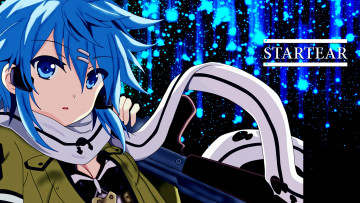 Картинка аниме sword+art+online взгляд девушка фон