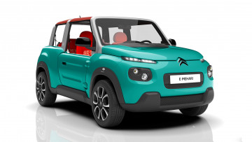 Картинка citroen+e-mehari+blue+2017 автомобили citroen ds 2017 blue e-mehari