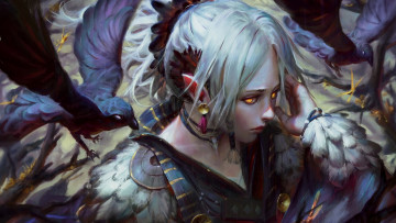 Картинка фэнтези эльфы guweiz