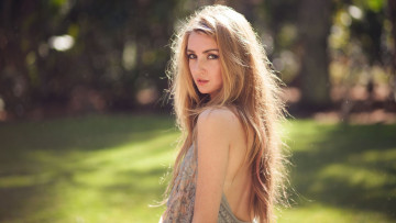 Картинка kristina+hoock девушки -unsort+ блондинки kristina hoock блондинка сарафан взгляд