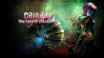 Картинка видео+игры league+of+legends девушка существо униформа взгляд фон orianna