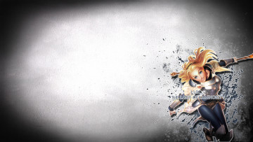 Картинка видео+игры league+of+legends девушка улыбка взгляд фон lux