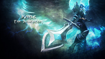 Картинка видео+игры league+of+legends меч униформа взгляд фон девушка kayle