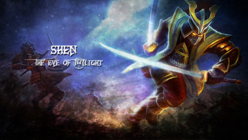 Картинка видео+игры league+of+legends меч униформа фон мужчина shen