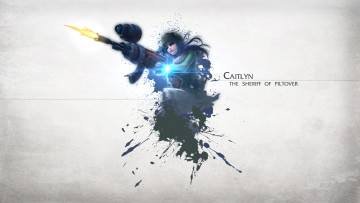 Картинка видео+игры league+of+legends мужчина латы фон caitlyn