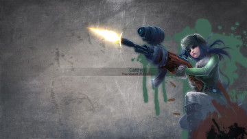Картинка видео+игры league+of+legends оружие фон девушка caitlyn