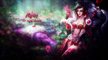 Картинка видео+игры league+of+legends открытка очки взгляд фон девушка vayne