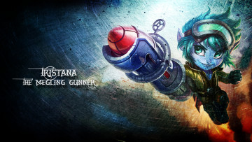 Картинка видео+игры league+of+legends ребенок фон ракета tristana