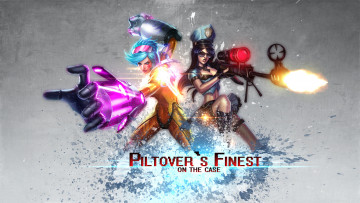 Картинка видео+игры league+of+legends винтовка униформа взгляд фон девушки vi caitlyn