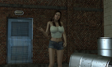 Картинка 3д+графика люди+ people взгляд девушка фон