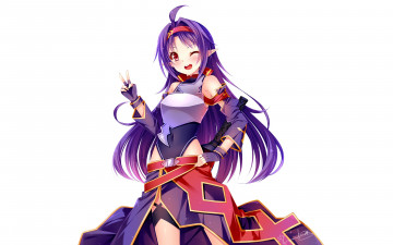 Картинка аниме sword+art+online девушка взгляд фон