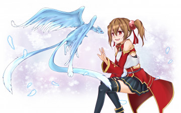 Картинка аниме sword+art+online девушка взгляд фон