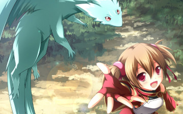 Картинка аниме sword+art+online девушка взгляд фон