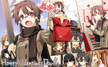 Картинка аниме sword+art+online sao shinon kirigaya suguha yuuki asuna