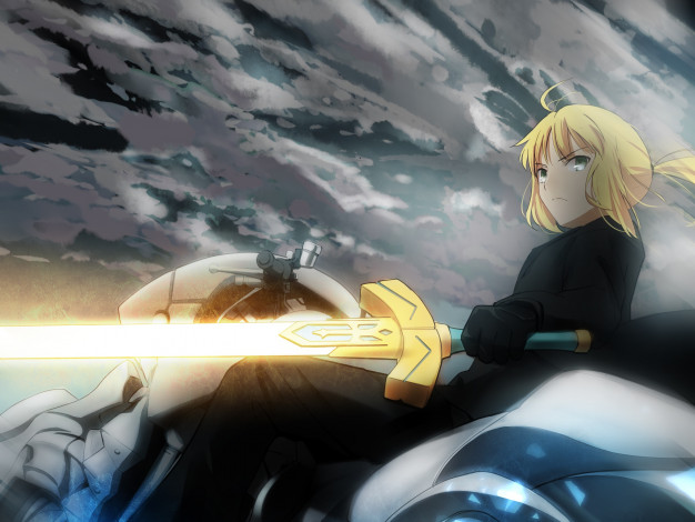Обои картинки фото аниме, fate, zero, saber