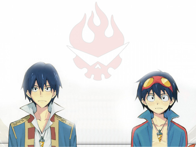 Обои картинки фото аниме, tengen toppa gurren-lagann, simon