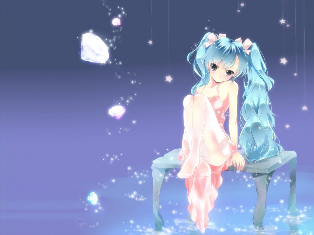 Обои картинки фото аниме, vocaloid, hatsune, miku