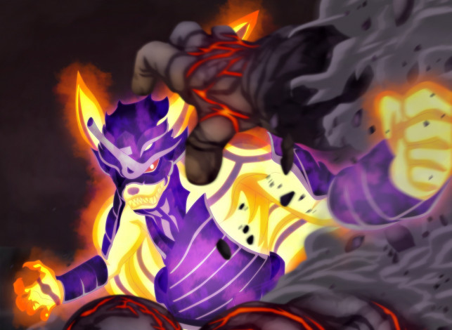 Обои картинки фото аниме, naruto, kyuubi