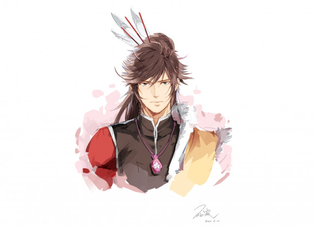 Обои картинки фото аниме, sengoku basara, maeda, keiji