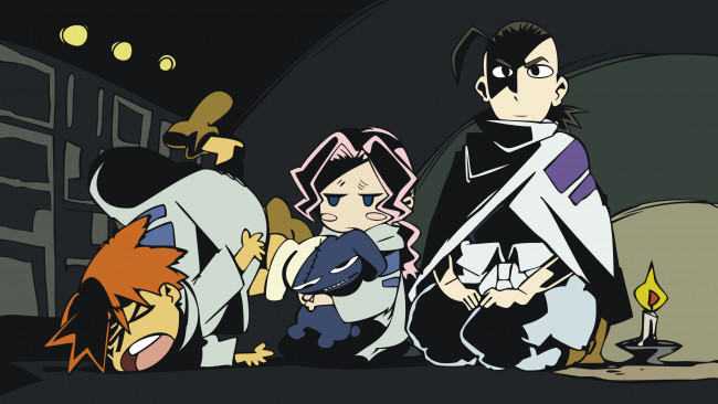 Обои картинки фото аниме, tengen toppa gurren-lagann, дети, россио