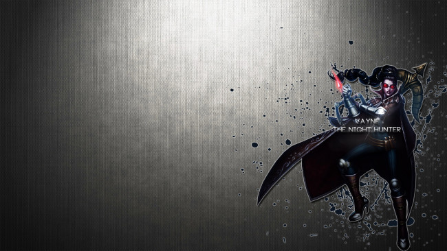 Обои картинки фото видео игры, league of legends, девушка, взгляд, фон, vayne