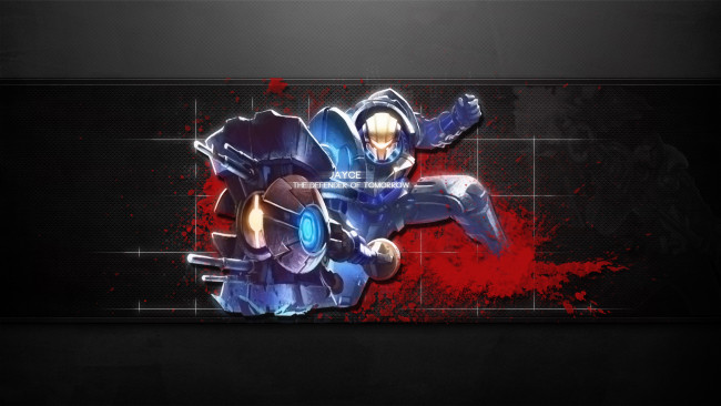 Обои картинки фото видео игры, league of legends, оружие, фон, существо, jayce